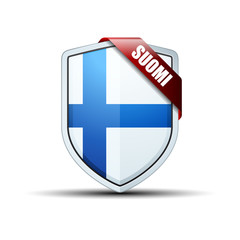 Fototapeta premium Finland Shield sign