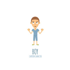 Boy Cartoon Character Vector