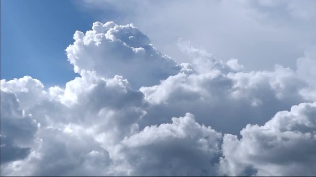 Timelapse rolling of dramatic clouds