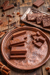 Homemade chocolate sweets