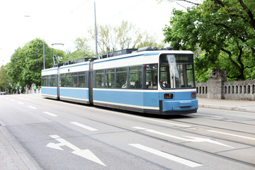 Fototapeta na wymiar Straßenbahn