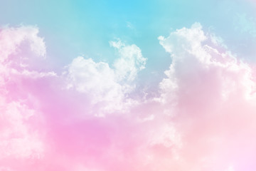 sun and cloud background with a pastel colored

