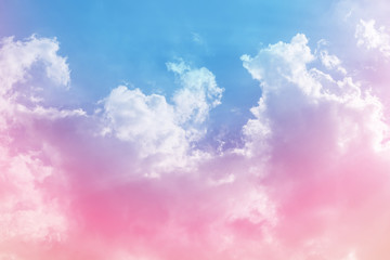 sun and cloud background with a pastel colored

