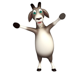 cute Goat funny cartoon character