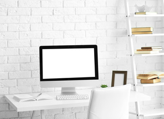 Modern stylish office work place