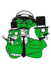 crew party 3 team buddies few ties monokel glasses sir mr mustache mustache hat cylinder gentlemen snake
