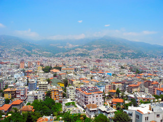 Fototapeta na wymiar Cityscape of Alanya in Turkey.