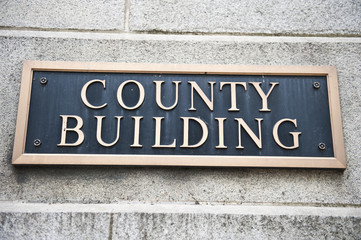 County Building Plaque