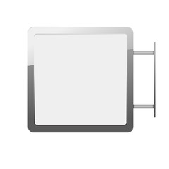 Blank billboards and outdoor advertisement templates isolated. L