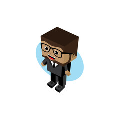 businessman cartoon character
