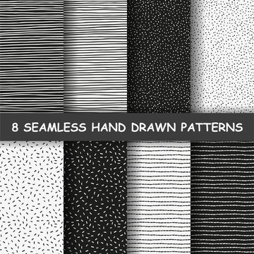 Seamless Hand Drawn Pattern.