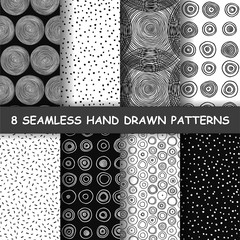 Seamless hand drawn pattern.