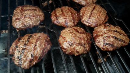 Grilling Hamburgers