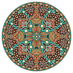 mandala, circle decorative spiritual indian symbol of lotus flow