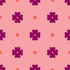 Flowers geometric seamless pattern 16.05