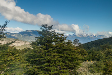 Obraz premium Mountains in National Park Tierra del Fuego, Argentina