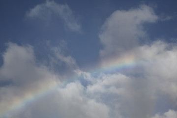 Fototapeta na wymiar Rainbow near Madeira island. Portugal 