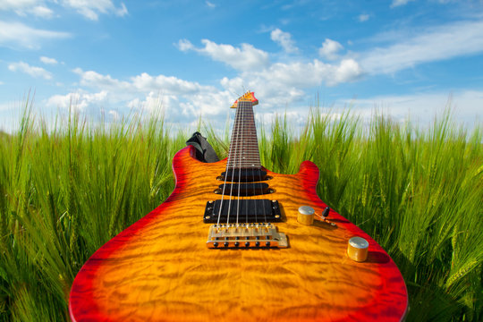 photo of the electric guitar