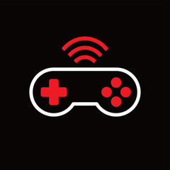 video game joystick banner template