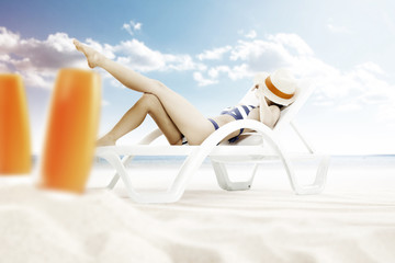 woman and summer time 