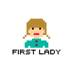 Obraz premium pixel people woman avatar theme