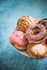 stack of donuts unhealthy food
