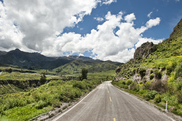 Fototapeta na wymiar Peruvian Roadway