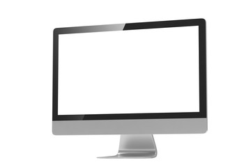 Modern Screen Monitor. 3d rendering.