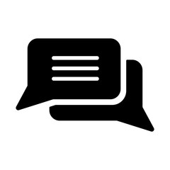 message communication rectangular icon black on white background