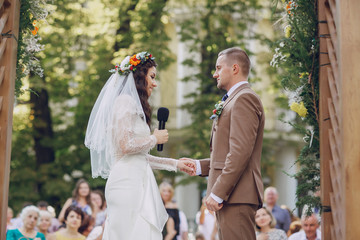 Fototapeta premium wedding ceremony arch