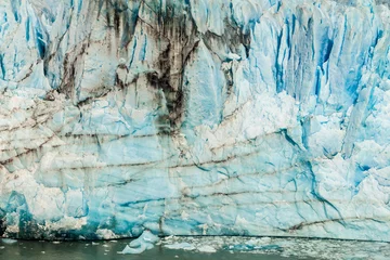 Crédence de cuisine en verre imprimé Glaciers Detail of Perito Moreno glacier, Los Glaciares National Park, Patagonia, Argentina
