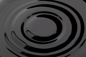 swirling black liquid