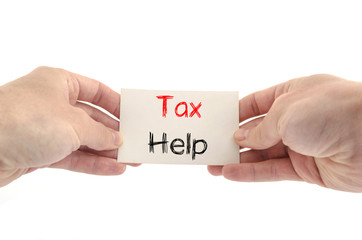 Tax help text concept