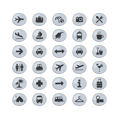 airport icon set