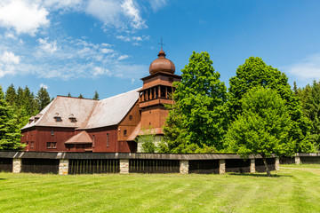 Obraz premium All wooden church Svaty Kriz in Slovakia