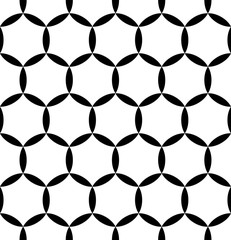 Vector modern seamless geometry pattern, black and white abstract geometric background, pillow print, monochrome retro texture, hipster fashion design