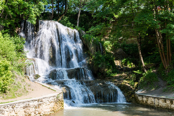 Fototapeta na wymiar View to the waterfalls of Lucky, Slovakia