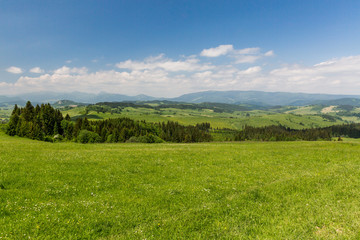 Nature in Liptov region, Slovakia in summer 2015