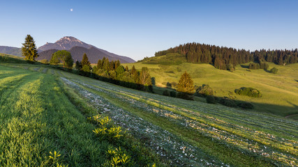 Mountain Choc at sunrise near Dolny Kubin, Slovakia