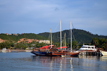 sailboats at a pier in thailand