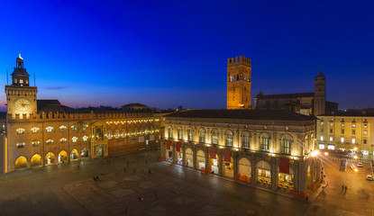 A panoramic view of main square - bologna, italy © xamnex