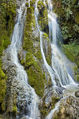 Naklejka na ściany i meble Amazing view of Krushuna Waterfalls, near the city of Lovech, Bulgaria