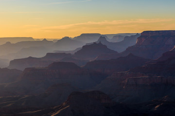 Sunset at Grand Canyon National Park, USA