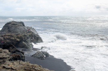 Dyrholaey, traumhafte schwarze Sandbucht an der Südküste Islands