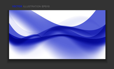 Abstract Colored Wave Card Set Background. Vector Illustration
