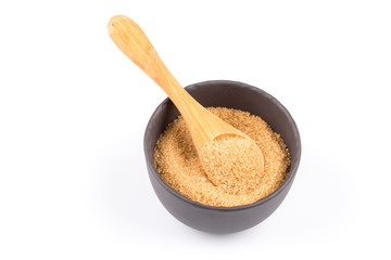 brown sugar in a dark bowl