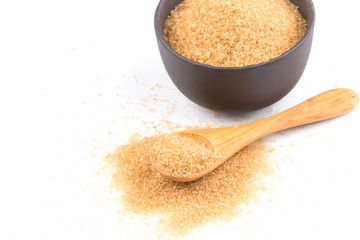 brown sugar in a spoon