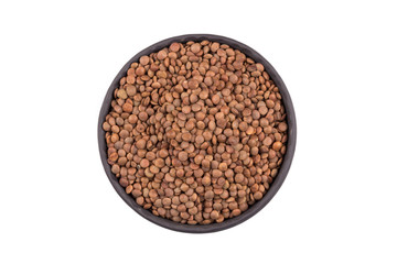 Lentils Isolated on White Background