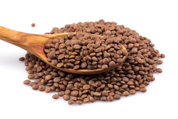Lentils Isolated on White Background