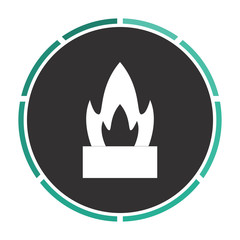 Flower pot computer symbol